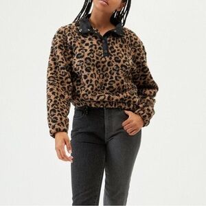 NEW PacSun Printed Fleece Jacket